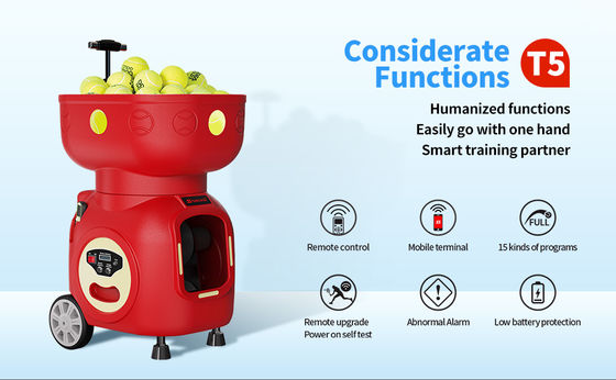 SIBOASI T5 APP 컨트롤 미니 샷 테니스 머신볼 훈련용