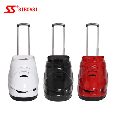 검은 시보아시 S4015 테니스 볼 기계, 150W 테니스 투척기