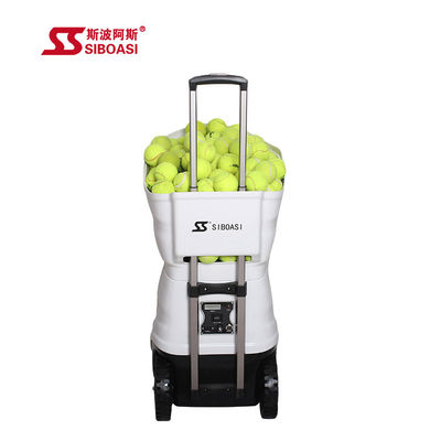 검은 시보아시 S4015 테니스 볼 기계, 150W 테니스 투척기