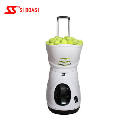 검은 시보아시 S4015 테니스 볼 기계, 150W 테니스 투척기