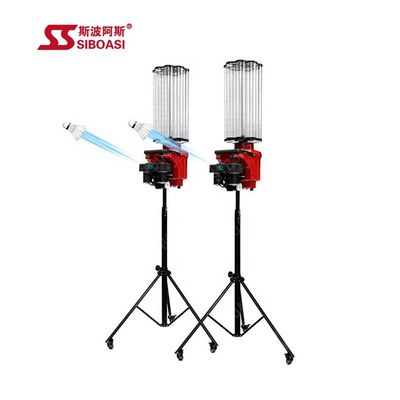 승강 시스템 0-70CM을 훈련시키는 빨간 배드민턴 셔틀콕 공급 장치 기계